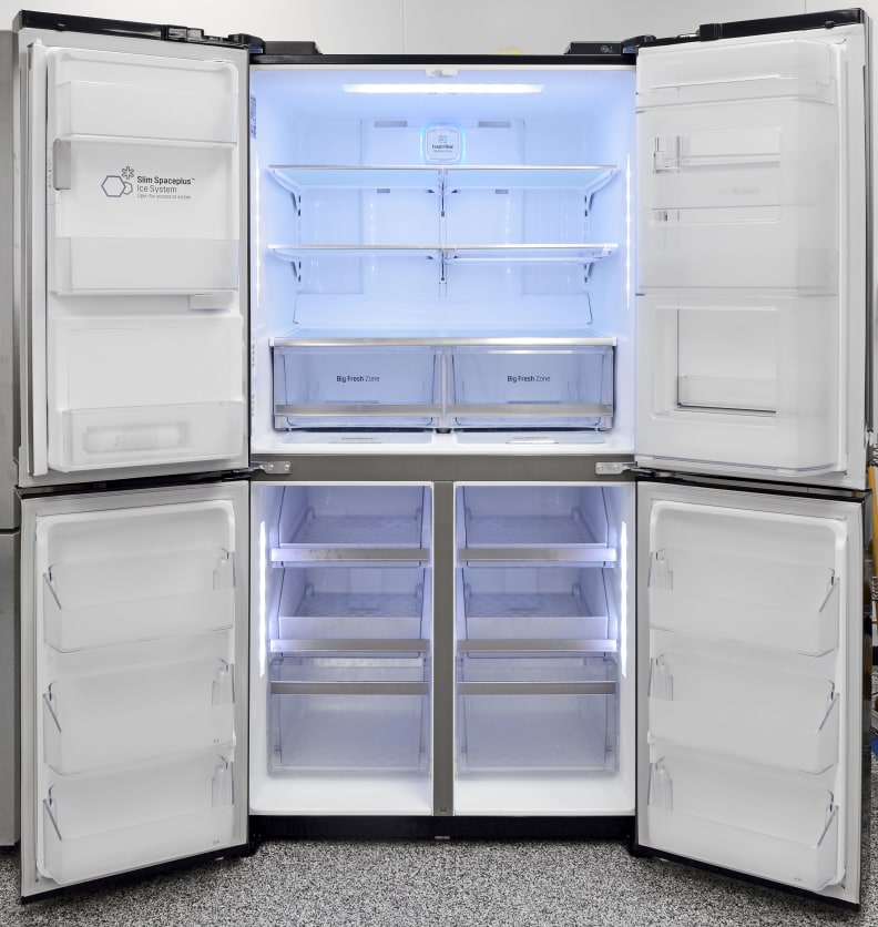 The LG LPXS30866D is a massive four-door fridge that's a sight to behold.