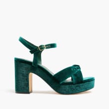 Product image of J.Crew Factory Velvet platform heels