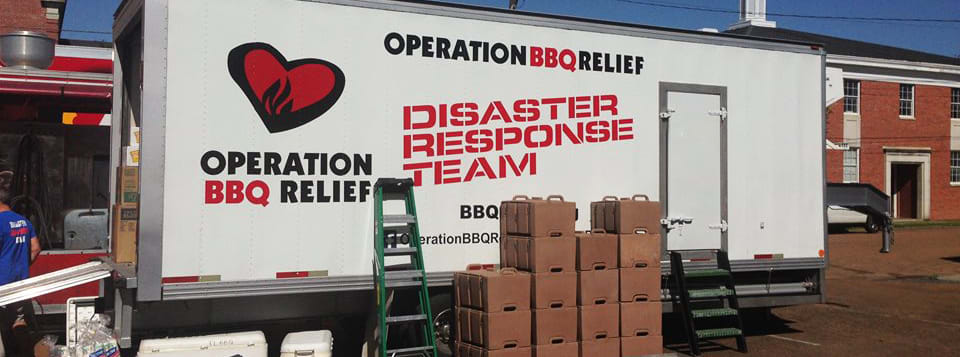 Operation BBQ Relief provides good food and friendly smiles to people in need.