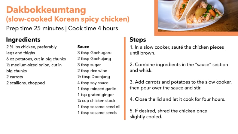 Korean spicy chicken recipe
