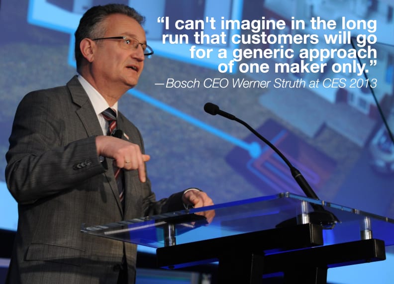 Bosch CEO Werner Struth at CES 2013