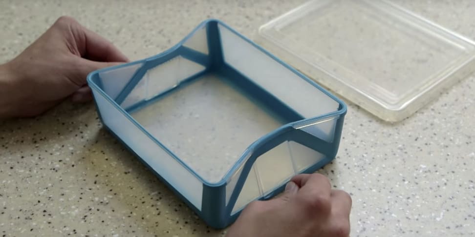 The FoldFlat container in its unfolded state