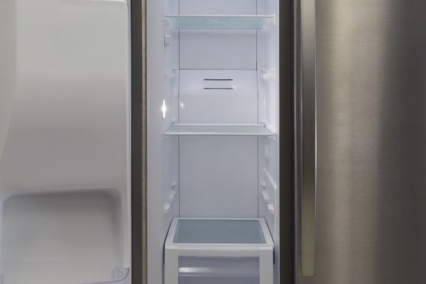 freezer interior and door