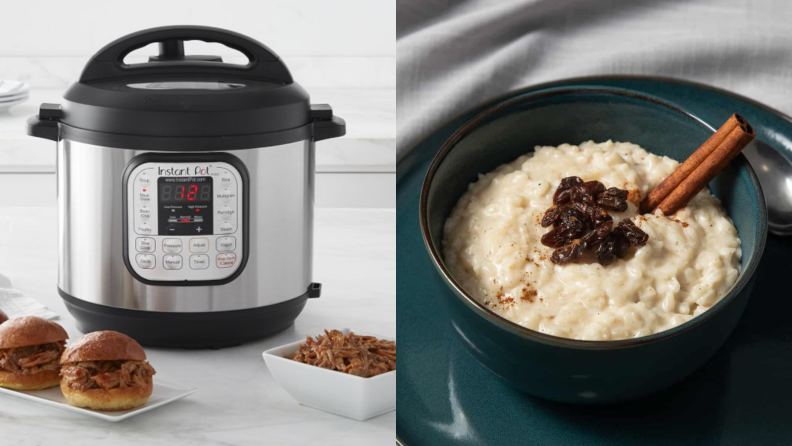 This Instant Pot provides a convenient way to cook in a small dorm.