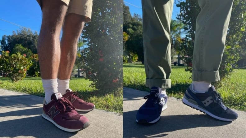 Negligencia Al frente con las manos en la masa New Balance 574 vs. Saucony Shadow: Which retro sneaker is better? -  Reviewed