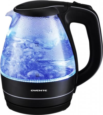  OVENTE Electric Glass Kettle Hot Water Boiler 1.8