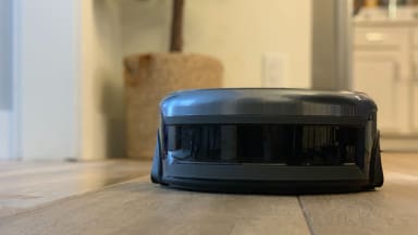 The iLife Shinebot W400 cleans wood-look tile floors.