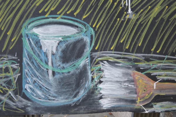 A sample photo of a chalk drawing taken by the Nikon Coolpix P340.