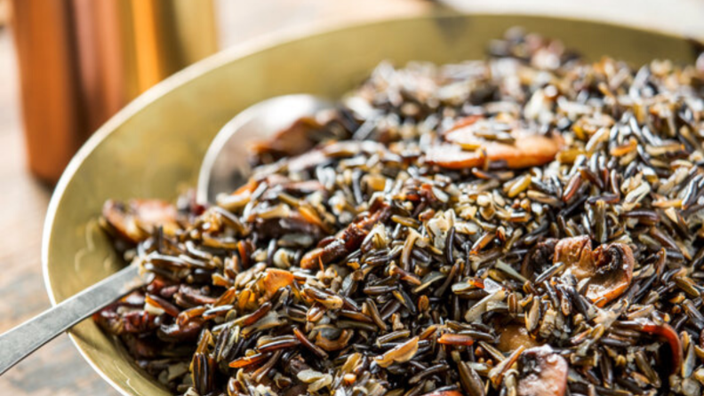 Wild rice takes a while to prepare but the result is delicious.