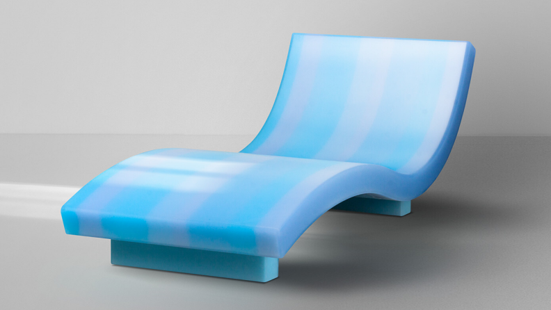 Facture's resin Ripple chaise lounge