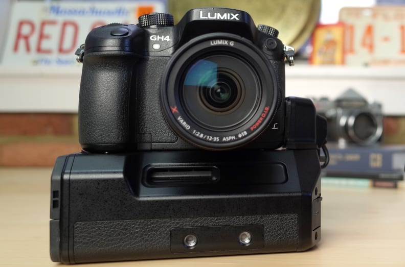 The YAGH adds considerable bulk to the GH4, but it's doesn't increase the footprint that dramatically.