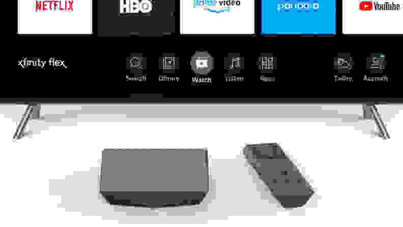Xfinity streaming service in front of Xfinity flex app