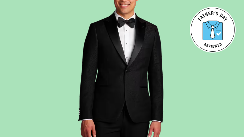 A black tuxedo jacket.