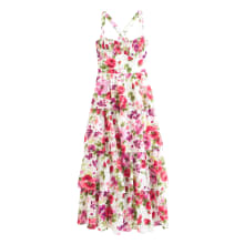 Product image of Abercrombie & Fitch Lace-Up Back Tiered Maxi Dress