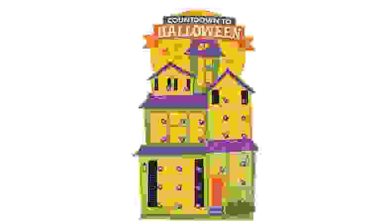 Colorful Halloween-themed house calendar