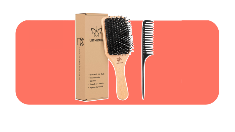 Urtheone Boar Bristle Hair Brush