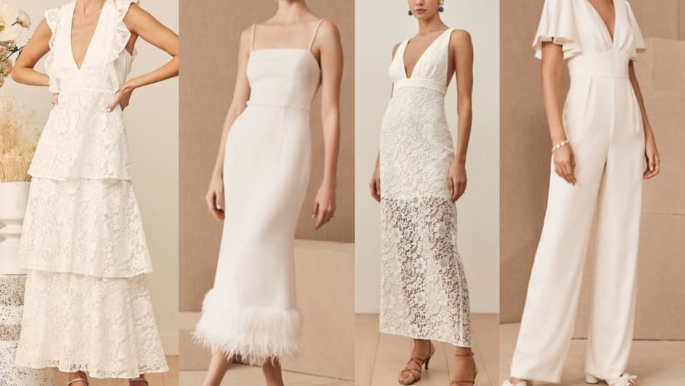 FOUR SIMPLE BRIDAL DRESSES