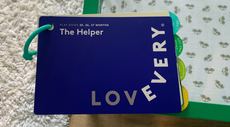 Lovevery's toddler Play Kit instruction manual for parents and caregivers