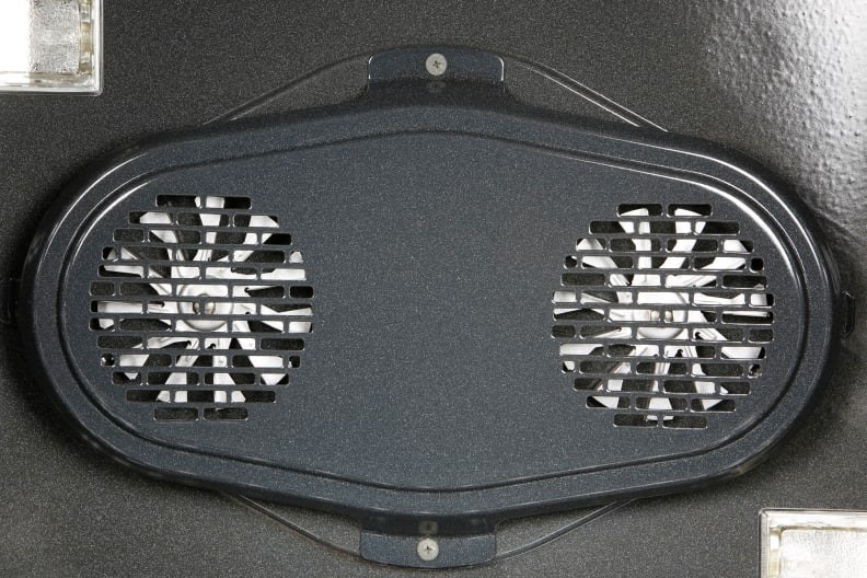 Dual Convection Fan system inside of oven.