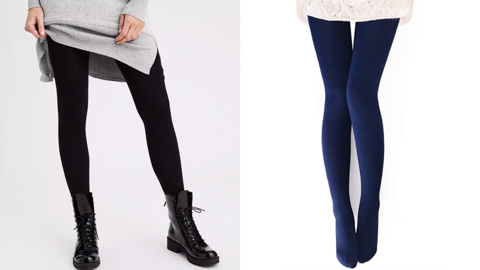 New LUK-EES by Muk Luks Womens Fleece-Lined Leggings Black with Pattern  Size S/M