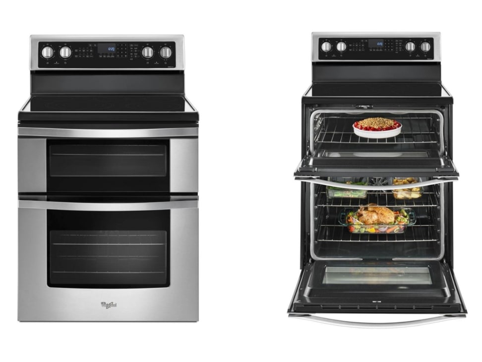 KFED500ESS KitchenAid 6.7 Cu. Ft. 30 Electric 5 Burner Double Oven  Convection Range - Stainless Steel