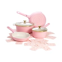 Product image of Paris Hilton Clean Ceramic Nonstick Cast Aluminum Cookware Set