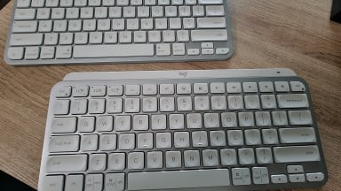 Two computer keyboards