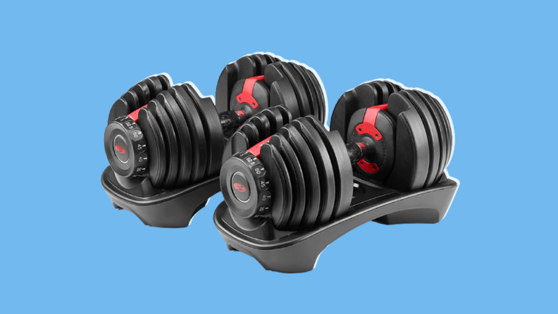 Best gifts for men: Bowflex SelectTech 552 adjustable dumbbells