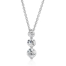 Product image of Three-Stone Drop Diamond Pendant