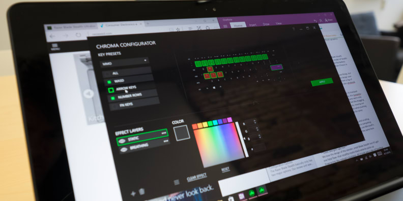 Razer Blade Stealth Chroma Settings