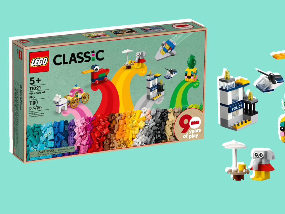 LEGO Classic 90 Years of Play 11021, Building Set for Creative Play with 15  Mini Builds Inspired by 90 Years of LEGO Sets, Gift Idea for Kids Ages 5