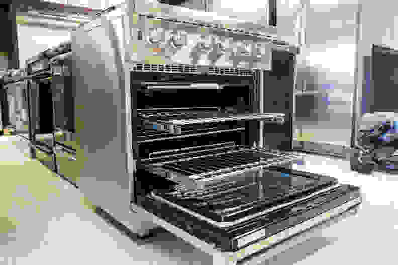 Open oven and racks