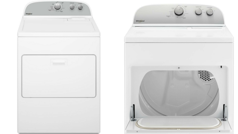 The WED4950HW dryer has 7 cu.-ft. of room