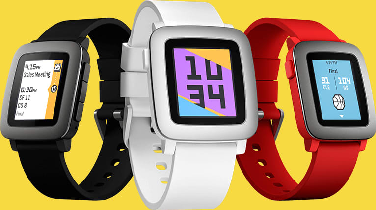 The Pebble Time smartwatch