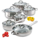 Product image of Cook N Home Stainless Steel 12-Piece Cookware Set