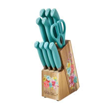 Product image of The Pioneer Woman 11-Piece Stainless Steel Knife Block Set