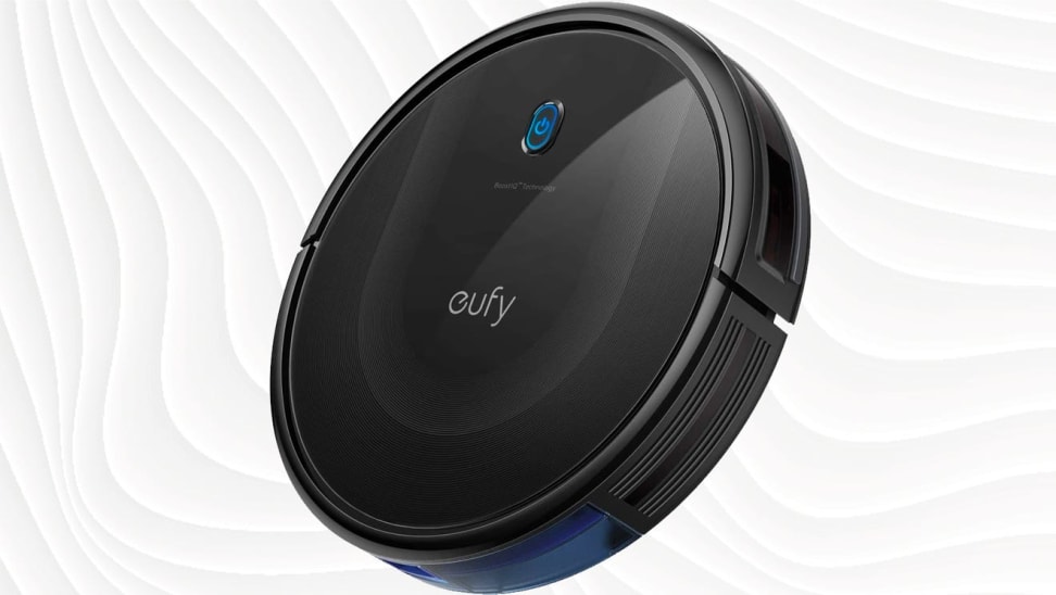 Black Eufy robot vacuum