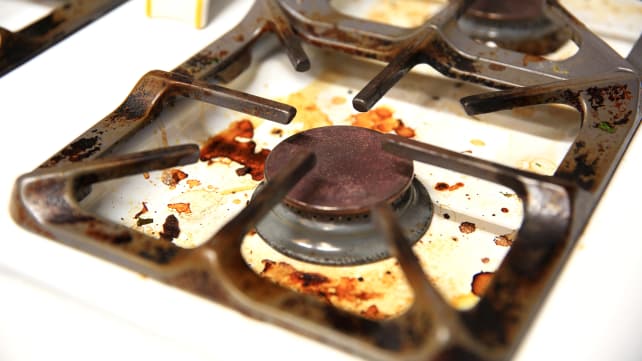 Dirty Stove Top