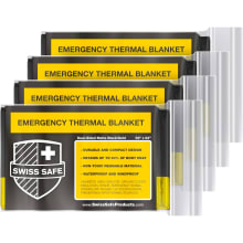 Product image of Swiss Safe Emergency Mylar Thermal Blankets