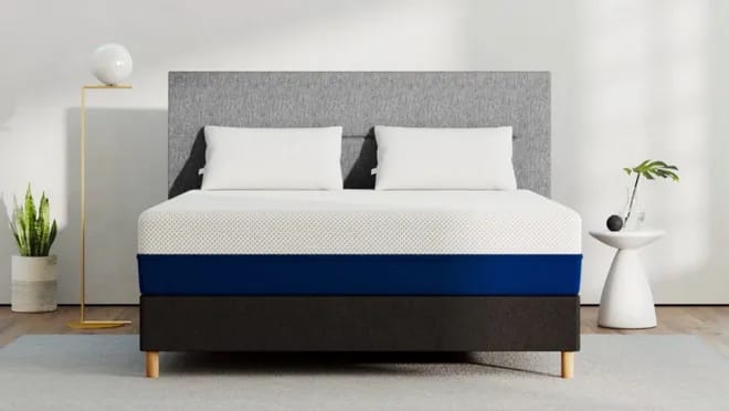 Amerisleep mattress in a bedroom setup.