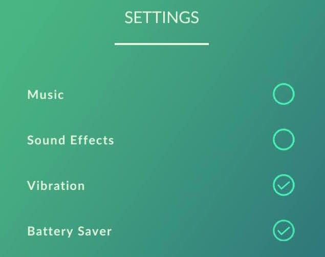Pokémon Go Battery Saver Setting