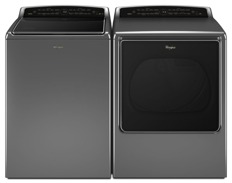 Whirlpool WTW8700EC0 and WED8700EC0 smart washer and dryer pair