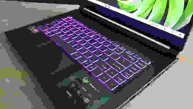 A laptop keyboard