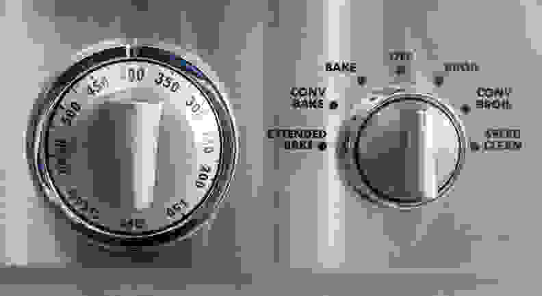 Oven temperature control knobs