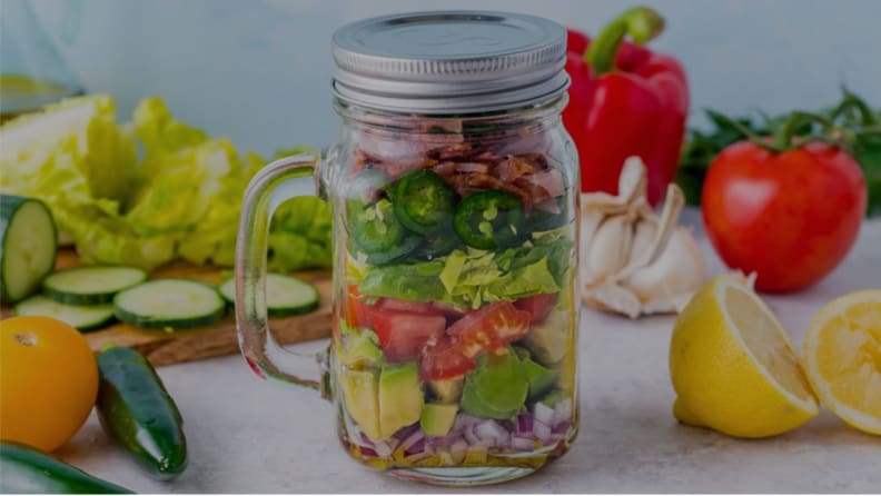 Mason Jar salad.