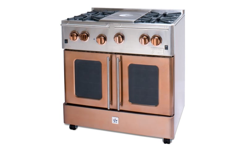 Copper kitchen appliances refrigerator