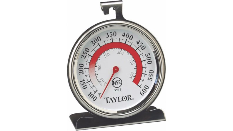 I bought an oven thermometer. This is made of stainless steel. My