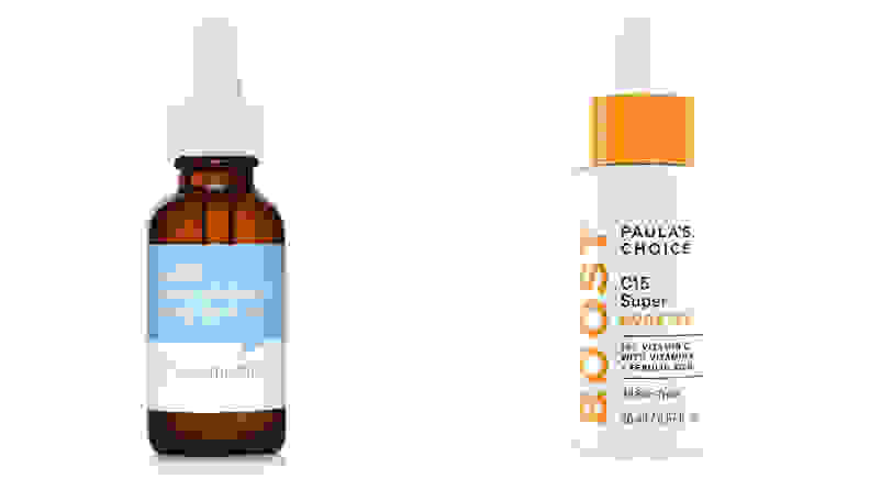 Cosmedica透明质酸血清和Paula的选择C15超级助推器。