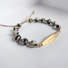 Product image of Dalmatian Gemstone Bracelet