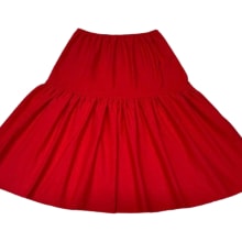 Product image of Vibrant Red Winter Cotton Flannel Petticoat